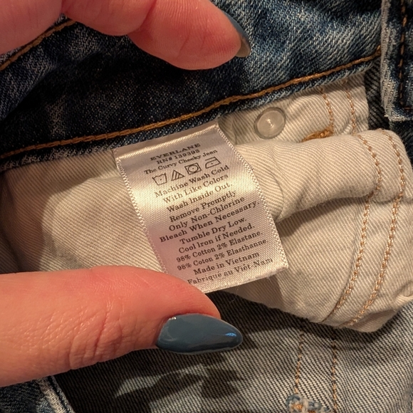 Everlane the Curvy Cheeky Jean Crop Light Medium Wash Size 29 - Picture 4 of 11